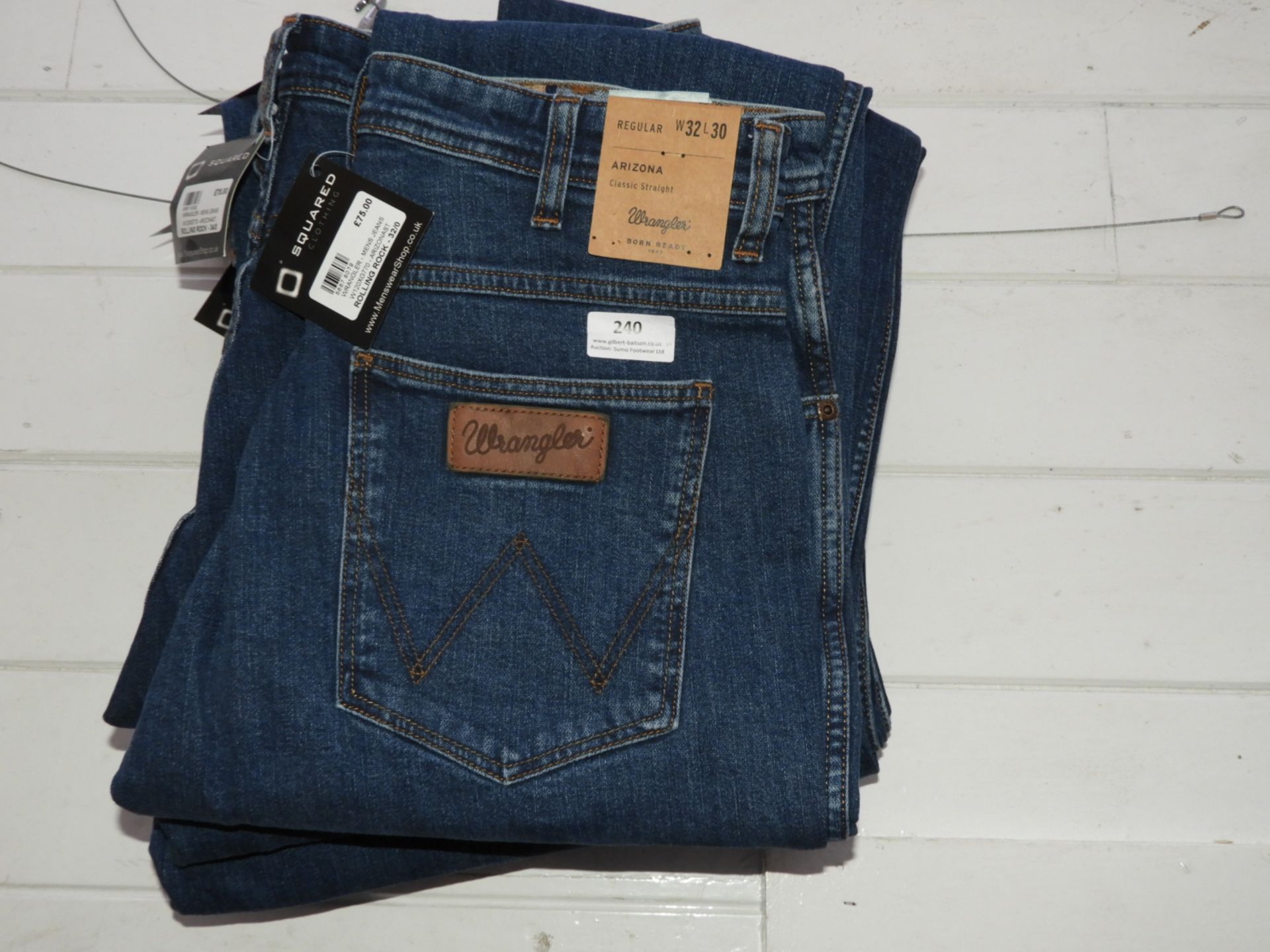 *Wrangler Arizona Classic Straight Blue Denim Jean