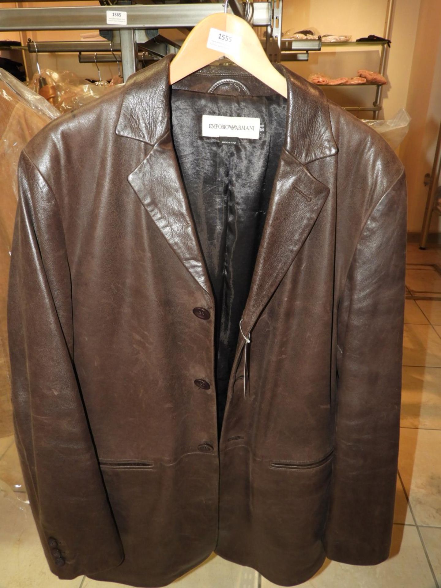 *Armani Leather Jacket Size: 54