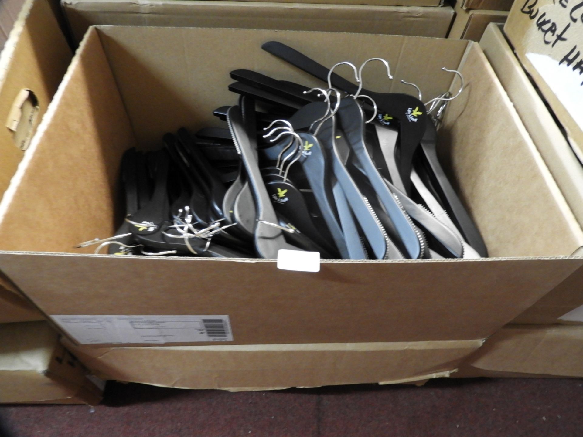 *Two Boxes of Lyle & Scott Coat Hangers