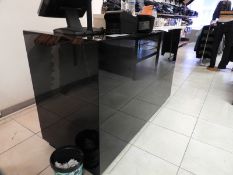 *High Gloss Black Point of Sale Unit