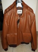 *Schott LC Flymix Jacket (Cognac) Size: XXL