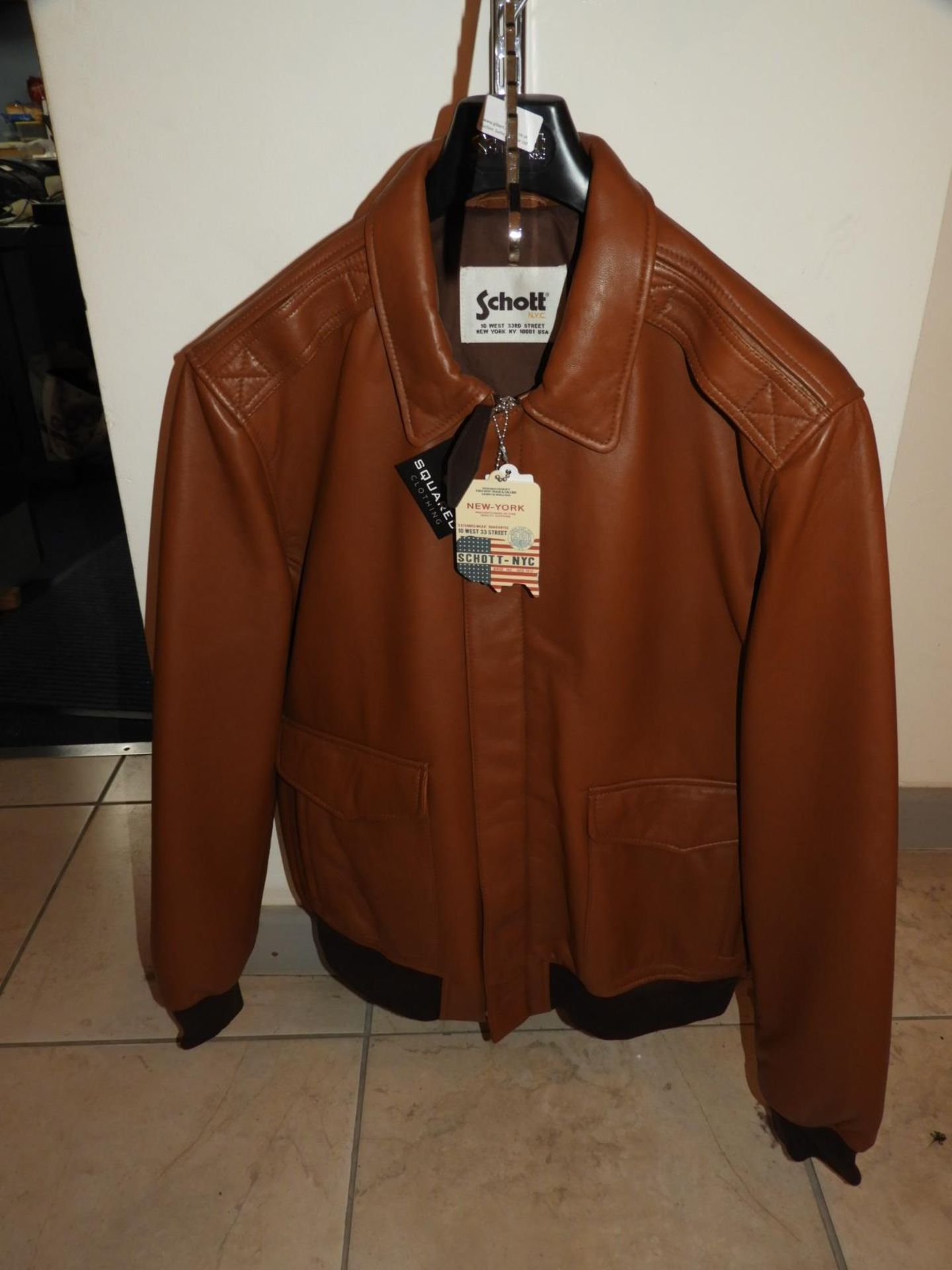 *Schott LC Flymix Jacket (Cognac) Size: XXXL