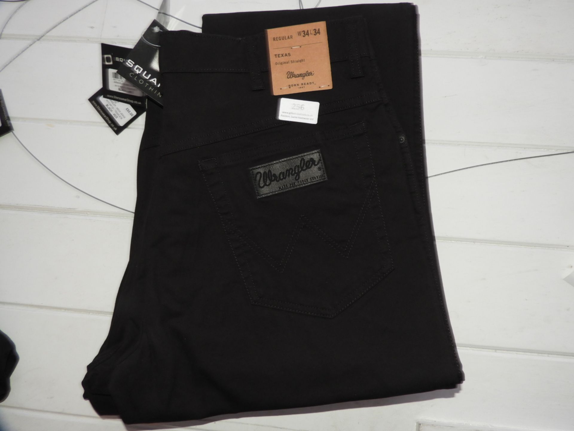 *Wrangler Texas Original Straight Jeans (Black) Si