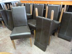 Twenty Two Wood Framed Upholstered Dining Chairs