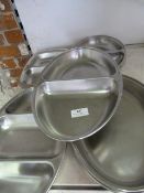 Quantity of Assorted Stainless Steel Serving Dishe