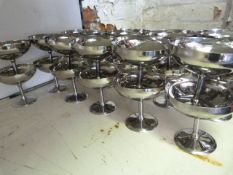 Twenty Stainless Stemmed Sundae Dishes