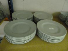 Forty Green Dinner Plates