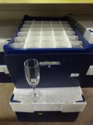 Two Boxes of 35 Small Champagne Flutes