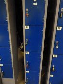 Four Compartment Metal Locker