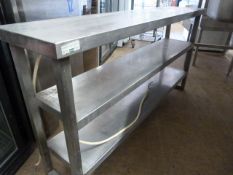 Stainless Steel Warming Shelf Unit 135x30x69cm