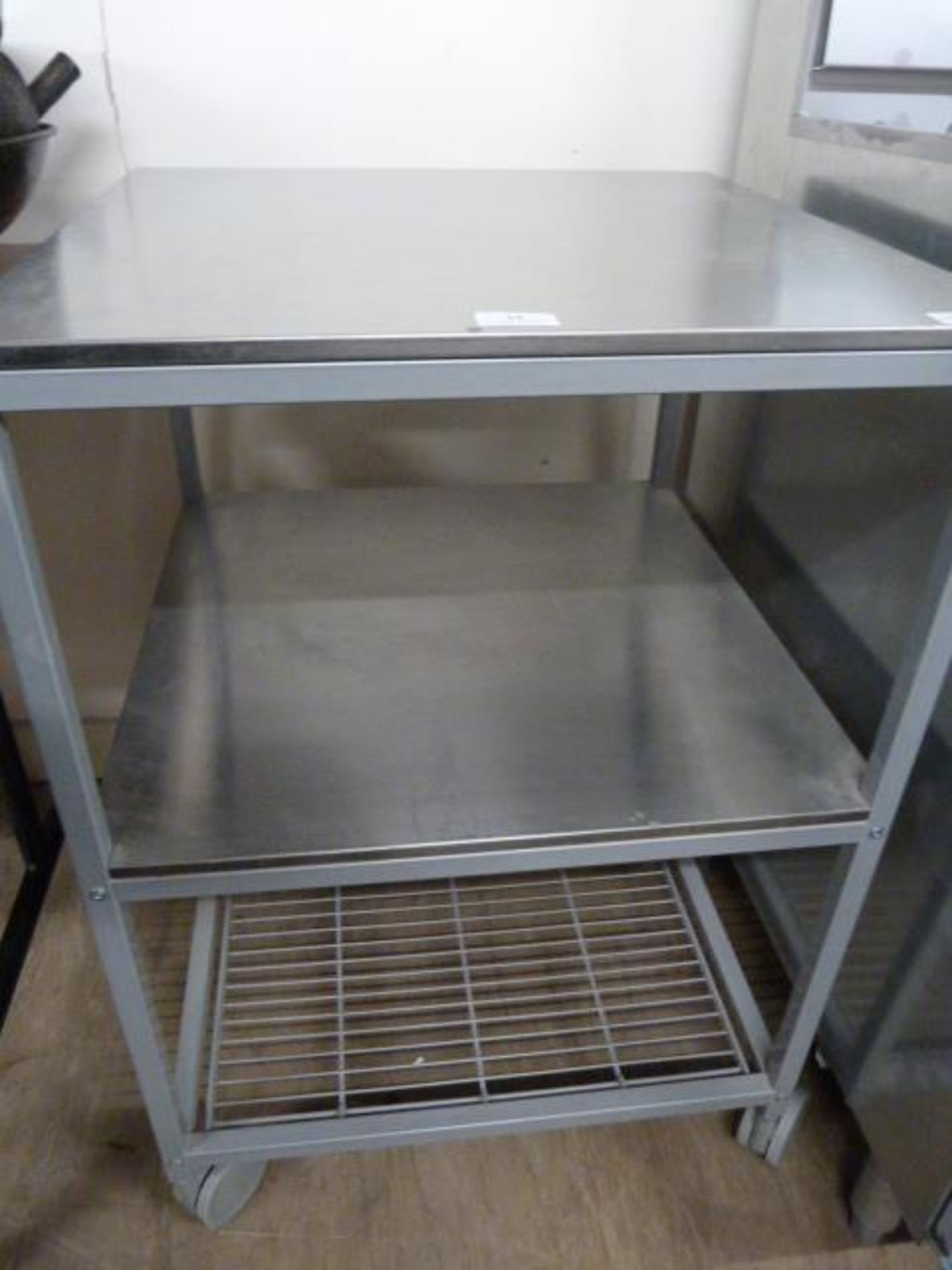Small Stainless Steel Preparation Table with Shelv