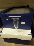 Two Boxes of 35 Small Champagne Flutes