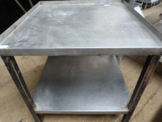Small Preparation Table with Shelf 61x60x66cm