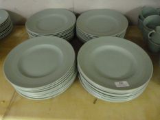 Forty Green Dinner Plates