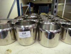 Twenty Stainless Steel Sugar Bowls