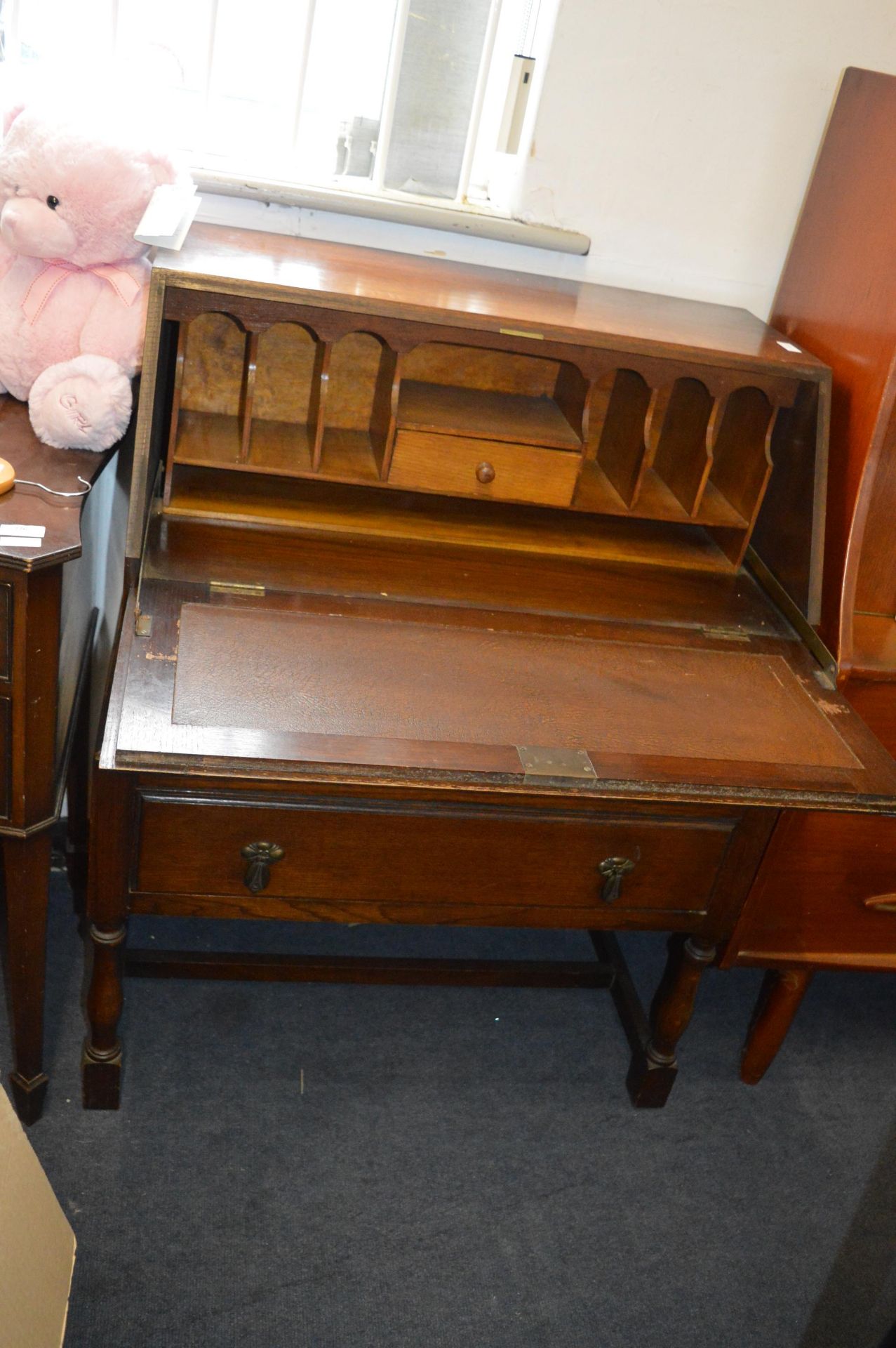 Edwardian Oak Bureau