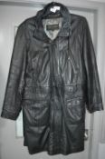 Ladies Black Leather House Woodland Jacket Size: 2