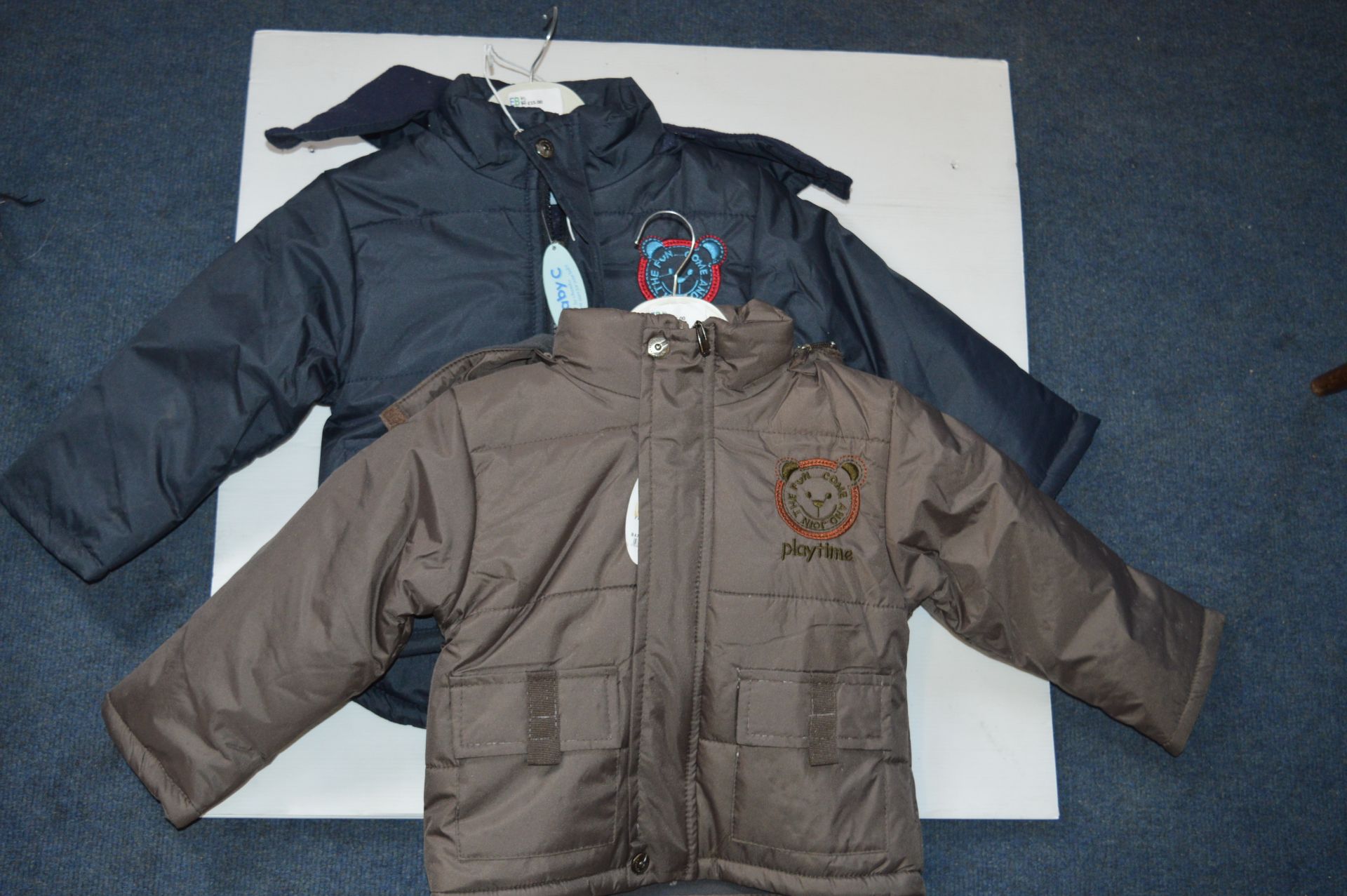 *Two Boys Baby Sea Winter Platime Jackets Size: 18