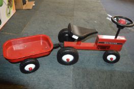 *Ride-On Mini Tractor and Trailer