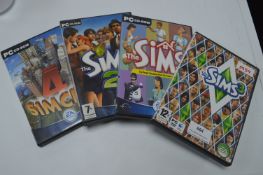 Four Sims CD Roms