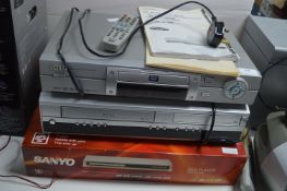 Sanyo DVD Player, Toshiba DVD/Video/Cassette Recor