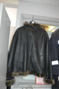 Gents Black Leather Sheepskin Jacket