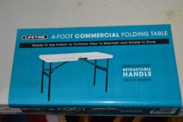 *Pair of Folding Commercial Tables 4ft Long