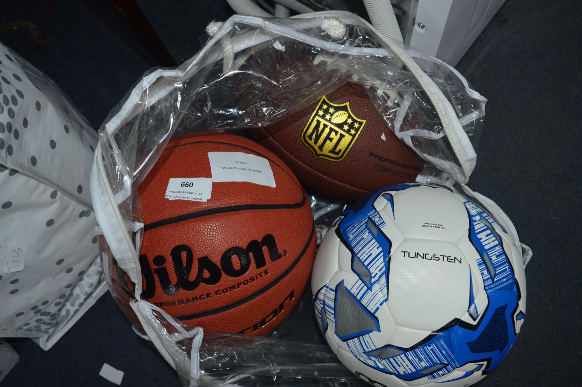 *Wilson Basketball, NFL Football, and Mitre Footba