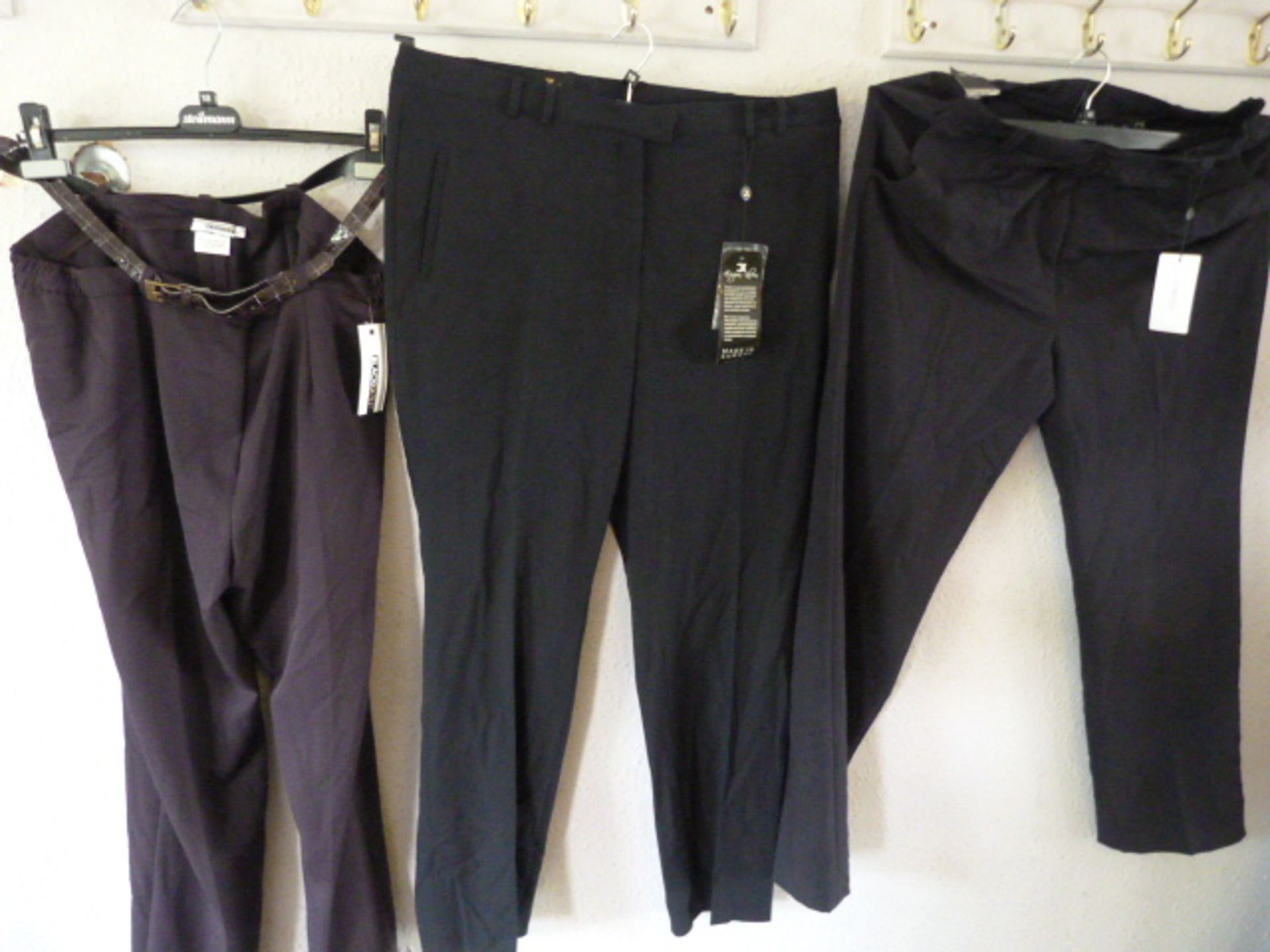 Size: 18 Black Gold Trousers, Size: 44 Eugen Klein