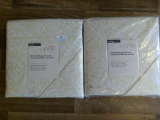 Two King Size Duvet Cover and Pillowcase Sets