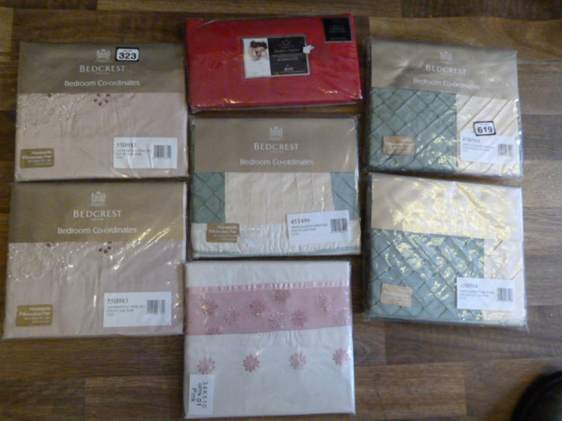 Seven Pillowcase Sets