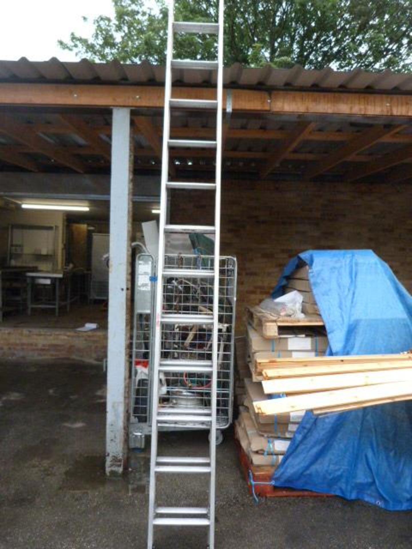 Twenty Four Tread Aluminium Ladder