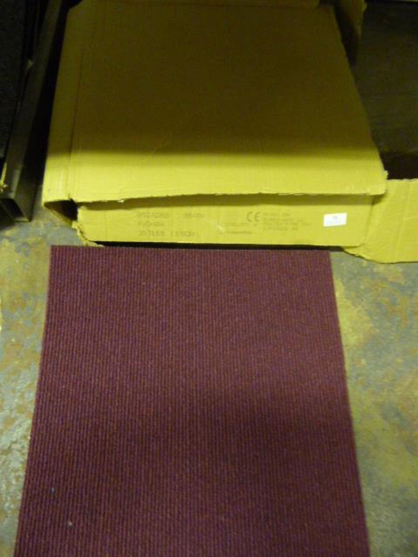 Box (3x3m Total) of Fuschia Carpet Tiles
