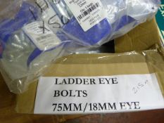 *Box of 215 Ladder Eye-Bolts 75mm x 18mm Eye