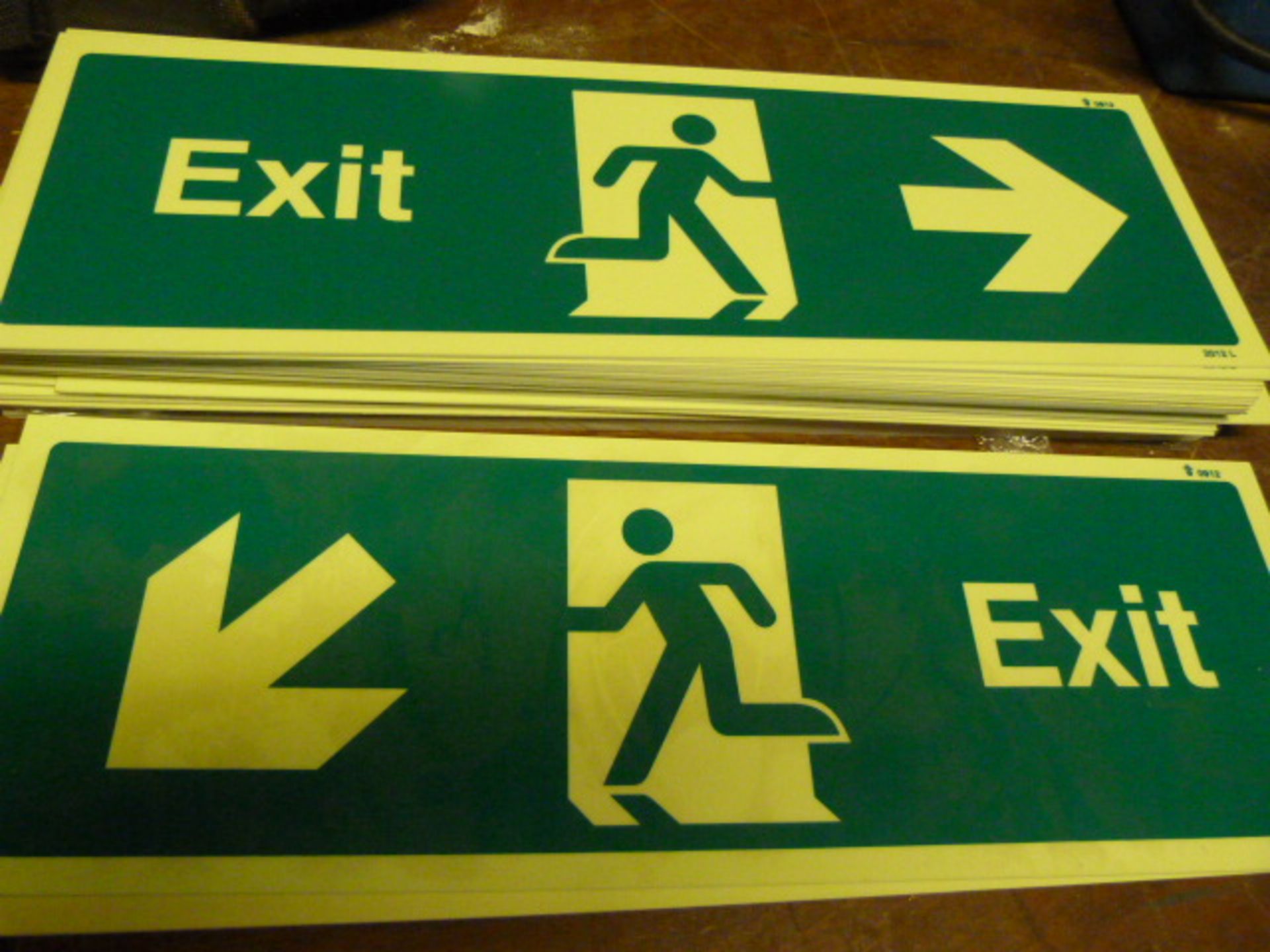 *Six D/L/D Fire Exit Signs and 39 Fire Exit Signs