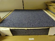 Box (4x4m Total) of Marine Blue Carpet Tiles