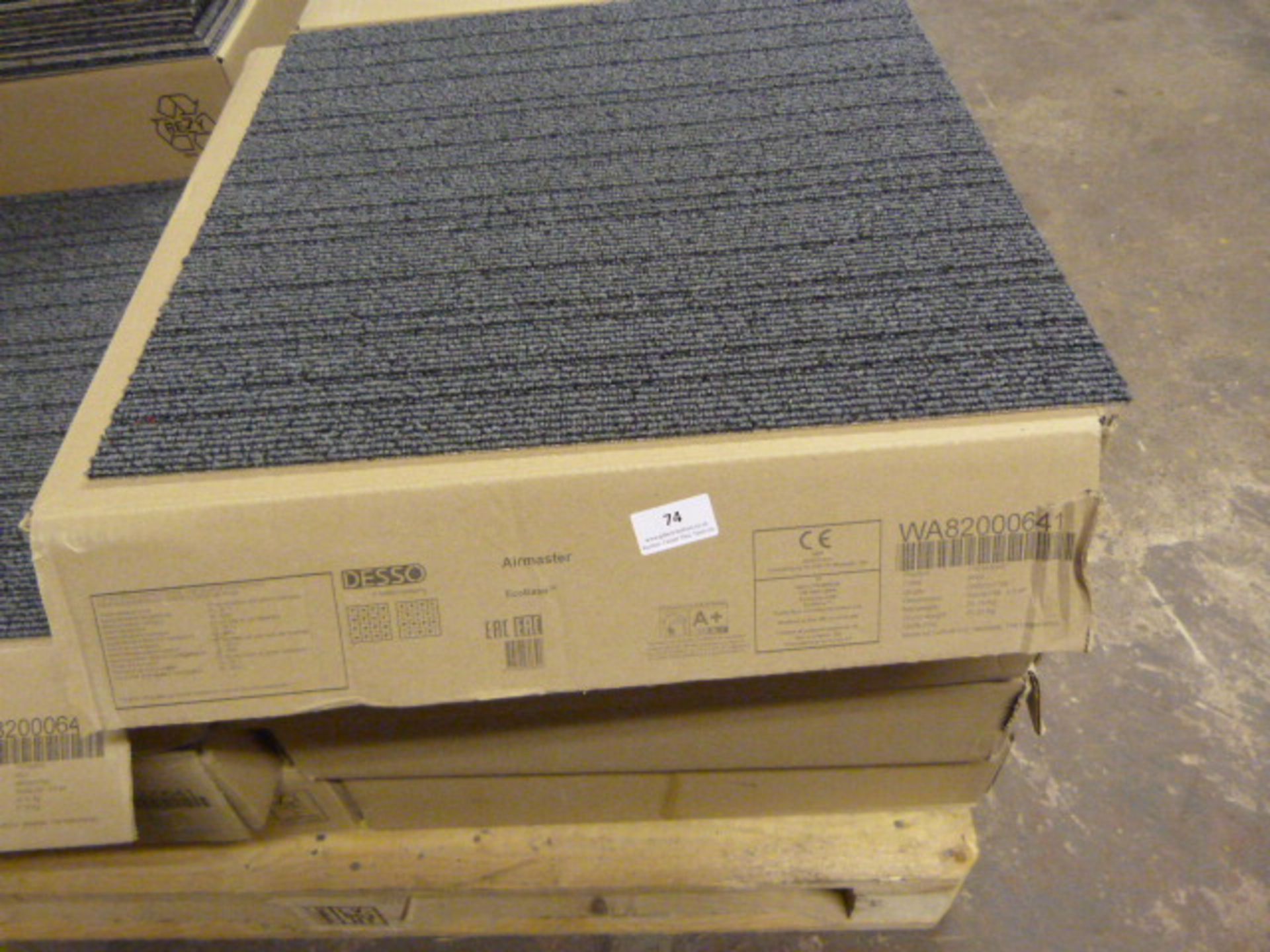 Four Boxes (5x5m Each) of Carpet Tiles Colour: 950