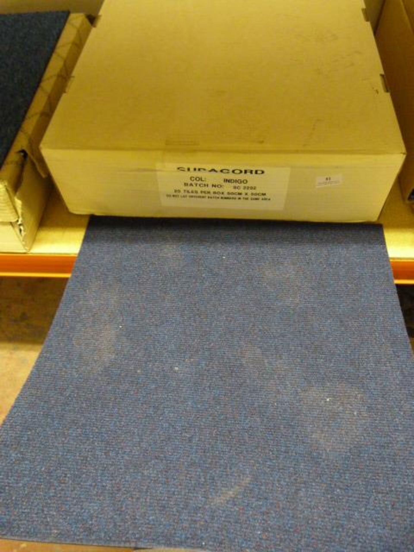 Box of Twenty (5x5m) Indigo Carpet Tiles