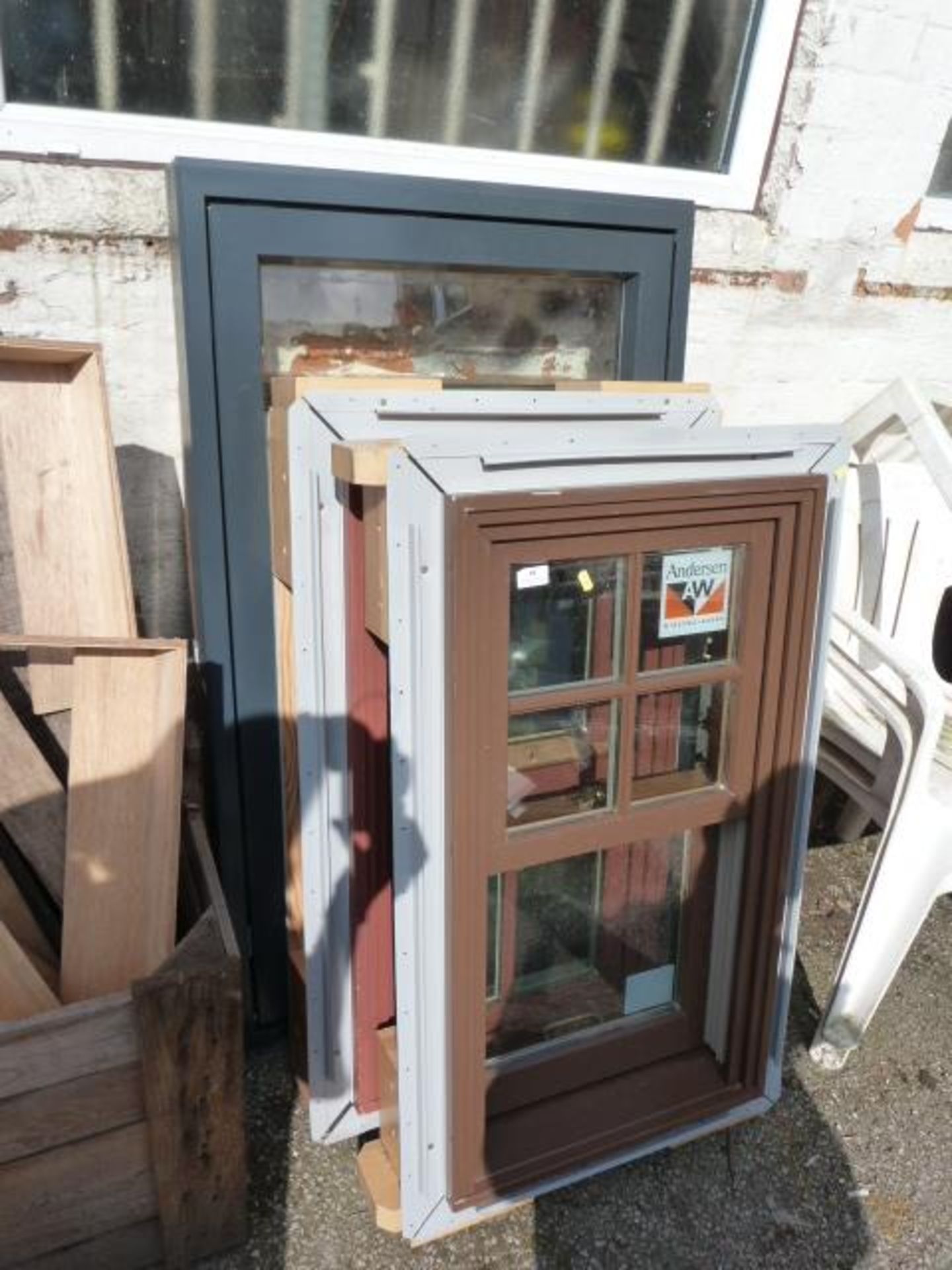 Four Double Glazed Windows with Frames