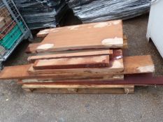 Pallet of Assorted Wood Offcuts Including Hardwood