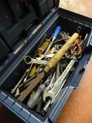 Toolbox Containing a Mixed Lot of Tools Including
