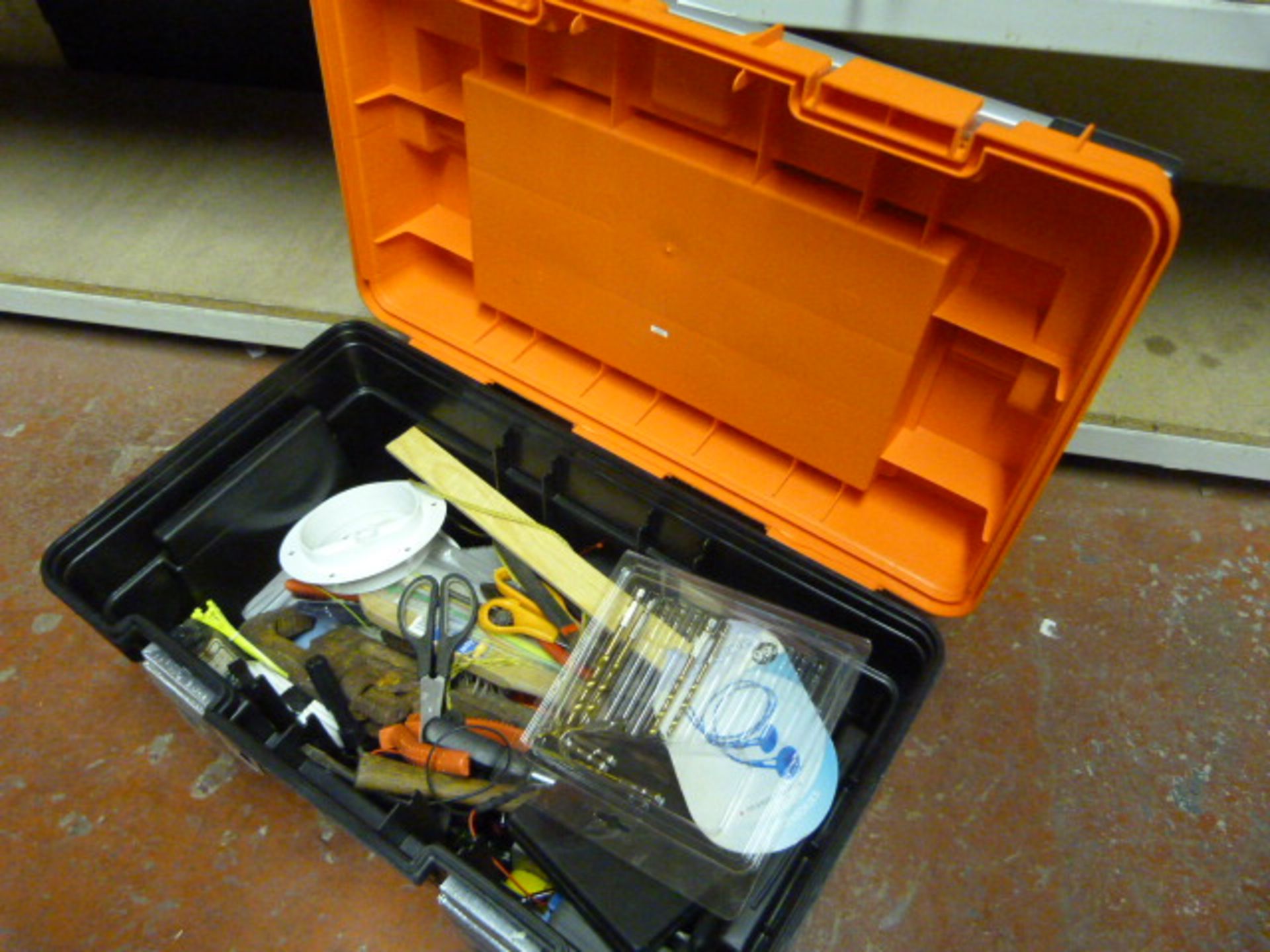 Large Toolbox with Assorted Tools