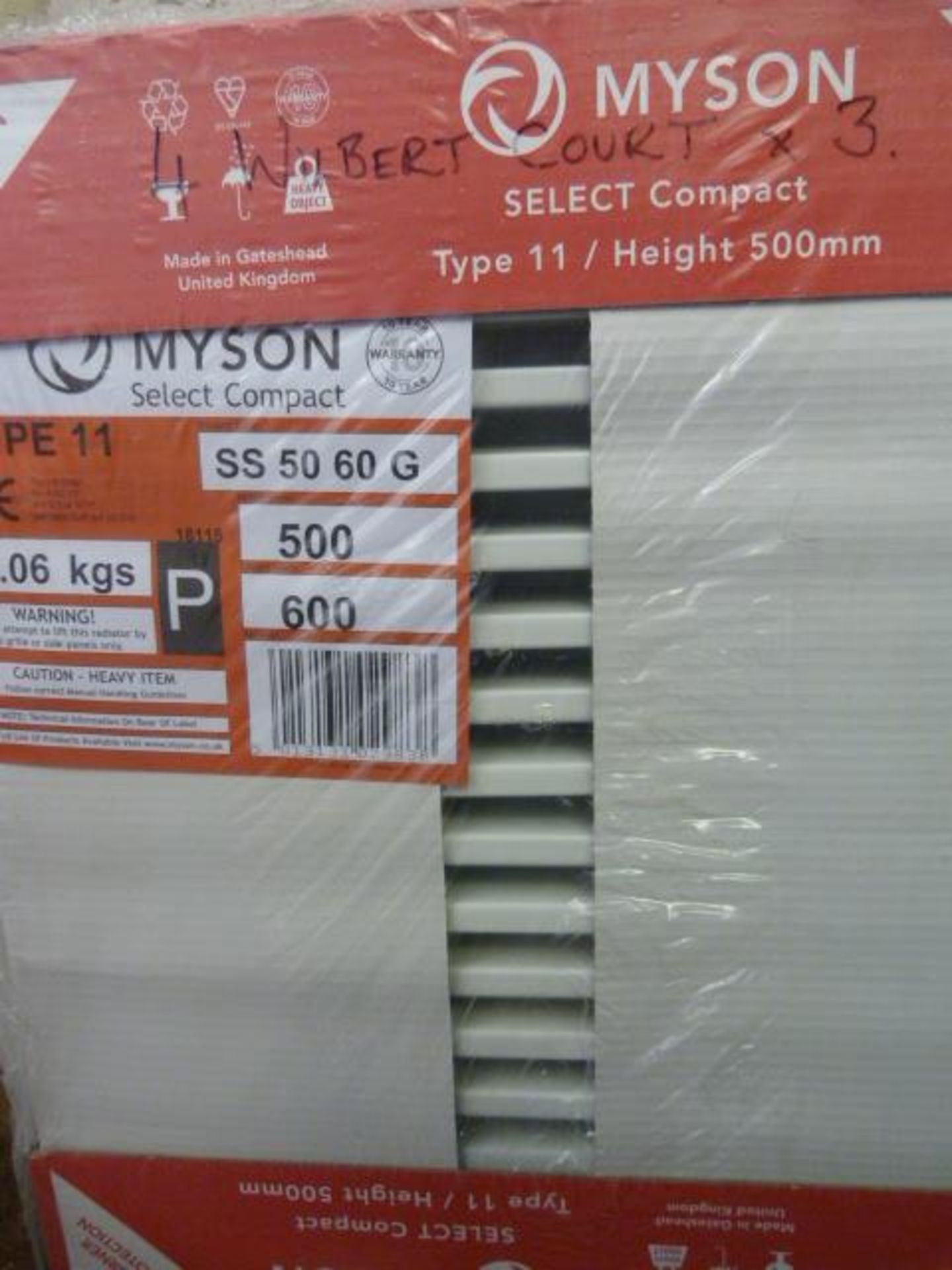 *Myson 500x600 Radiator