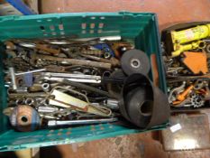 Box of Assorted Tools and Fittings Including Spann