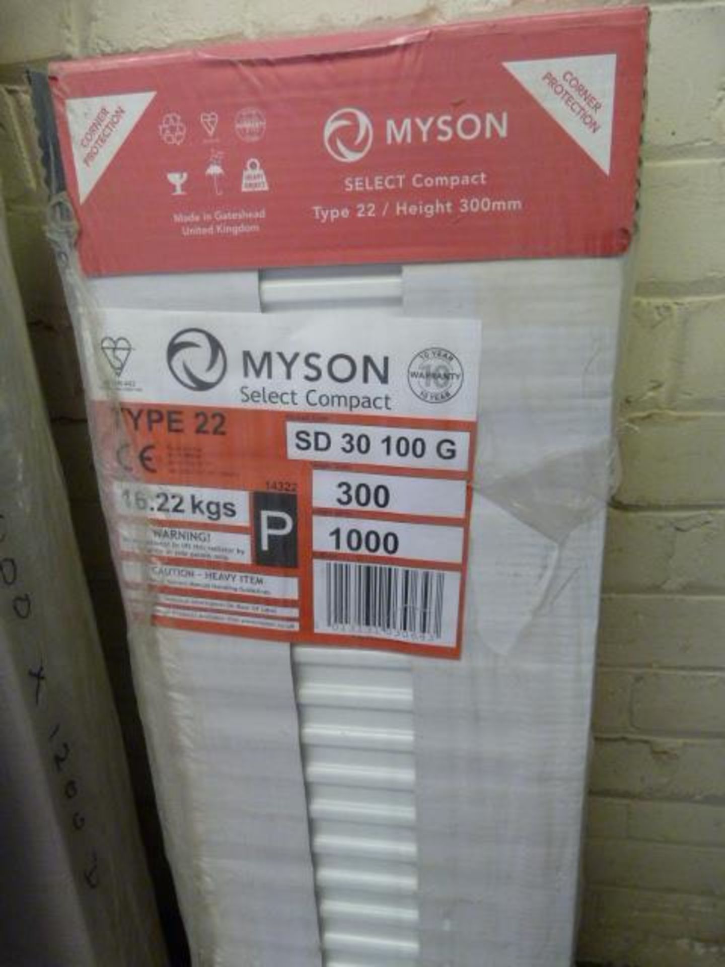 *Myson 300x1000 Radiator