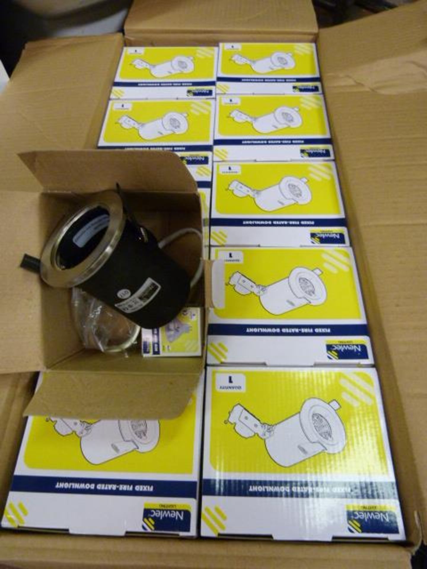 Box of 20 Newlec Fixed Fire Rated Downlight