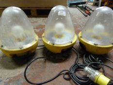 Three Defender Industrial Egg Lamps