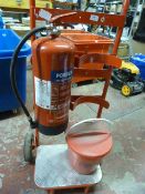 *Fire Extinguisher Trolley with Sand Bucket and Po