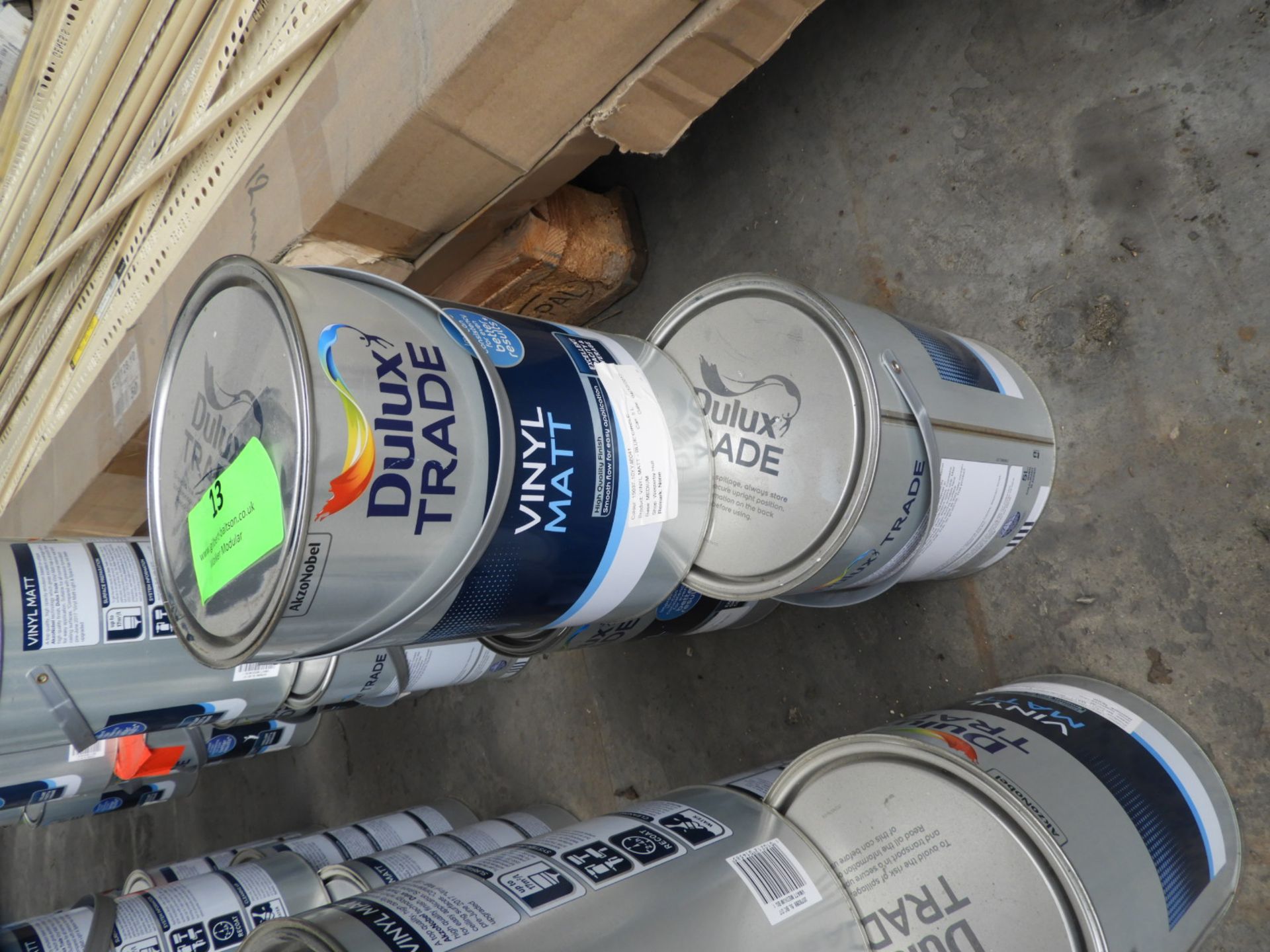 *3x 5L of Dulux Trade Vinyl Matt Emulsion "Blue Circle"