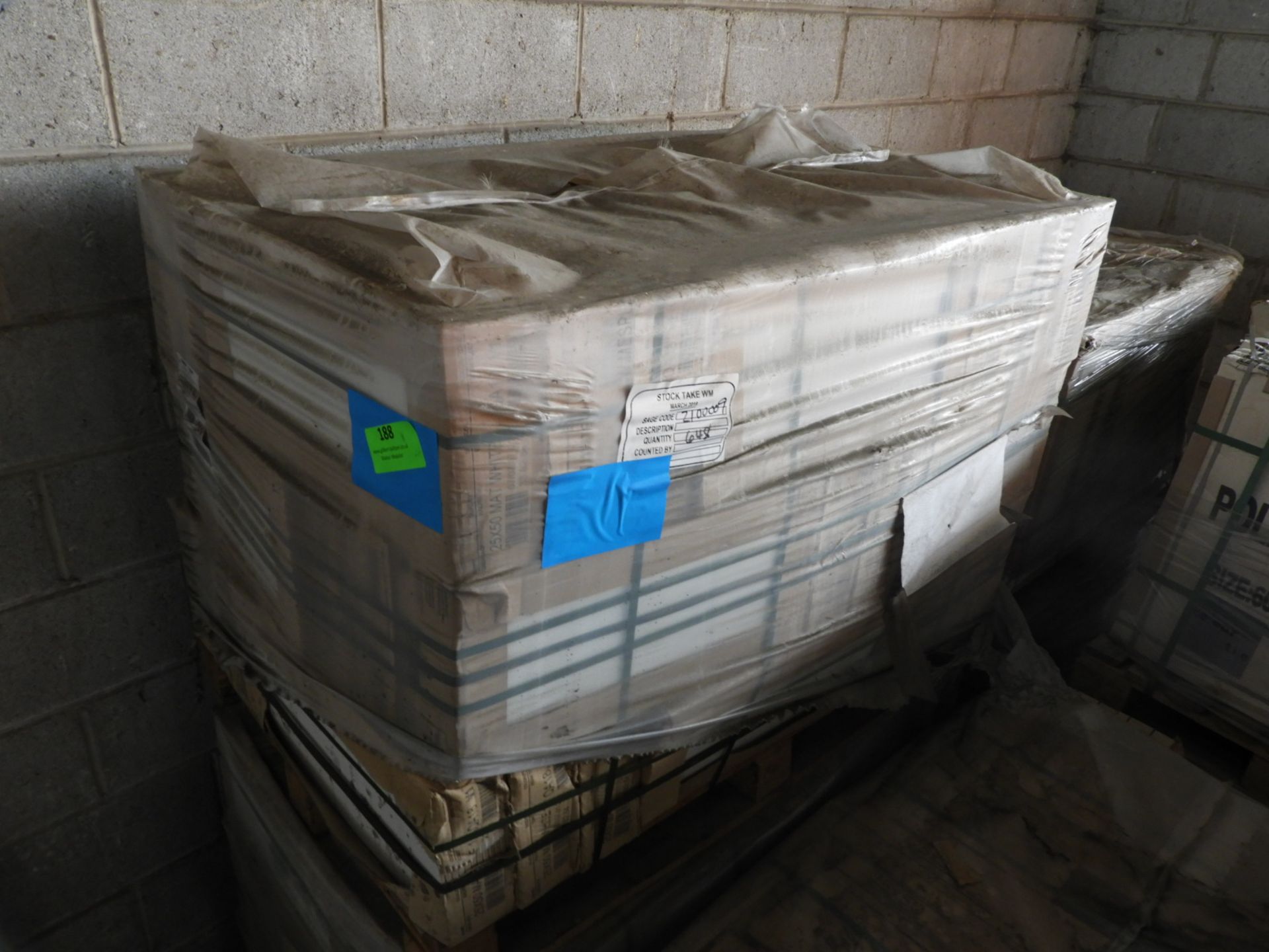 *Pallet Containing ~648 250x500mm White Matt Tiles (In Boxes of 12)